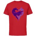 thumbnail image 1 of Disney Descendants 2 Mal Dragon - Short Sleeve Cotton T-Shirt for Adults- Customized-Red, 1 of 5