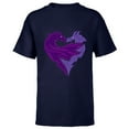 thumbnail image 1 of Disney Descendants 2 Mal Dragon - Short Sleeve T-Shirt for Kids- Customized-Navy, 1 of 5