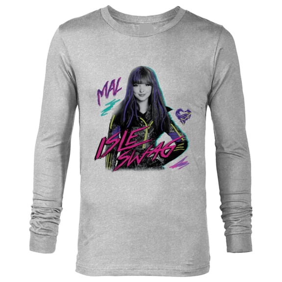 Disney Descendants 2 Mal Isle Swag - Long Sleeve T-Shirt for Men -Customized-Athletic Heather