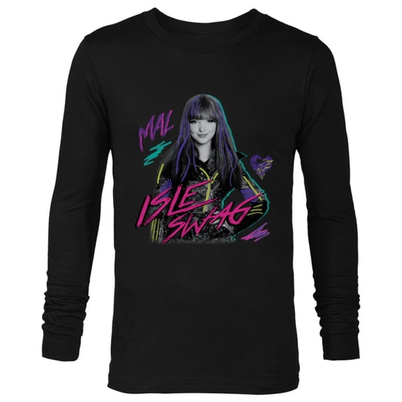 Disney Descendants 2 Mal Isle Swag - Long Sleeve T-Shirt for Men -Customized-Black