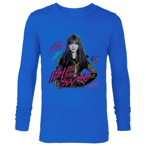 Disney Descendants 2 Mal Isle Swag - Long Sleeve T-Shirt for Men -Customized-Royal