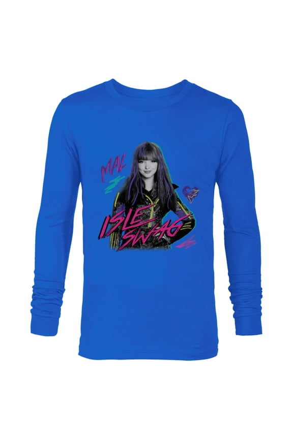 Descendants 2 Mal Isle Swag - Long Sleeve T-Shirt for Men -Customized-Royal