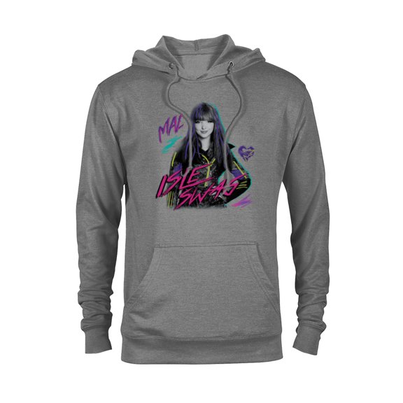 Disney Descendants 2 Mal Isle Swag - Pullover Hoodie for Adults -Customized-Graphite Heather
