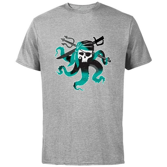 Disney Descendants 2 Uma Pirate Octopus - Short Sleeve Cotton T-Shirt for Adults -Customized-Athletic Heather