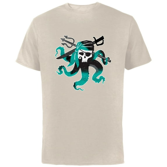 Disney Descendants 2 Uma Pirate Octopus - Short Sleeve Cotton T-Shirt for Adults -Customized-Natural