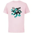 thumbnail image 1 of Disney Descendants 2 Uma Pirate Octopus - Short Sleeve Cotton T-Shirt for Adults -Customized-Soft Pink, 1 of 5