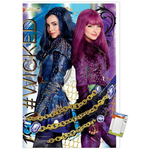 Disney Descendants 2 - Wicked Wall Poster, 14.725" x 22.375"