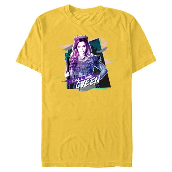 Disney Descendants 3 Audrey Call Me Queen - Short Sleeve Blended T-Shirt for Adults -Customized-Yellow