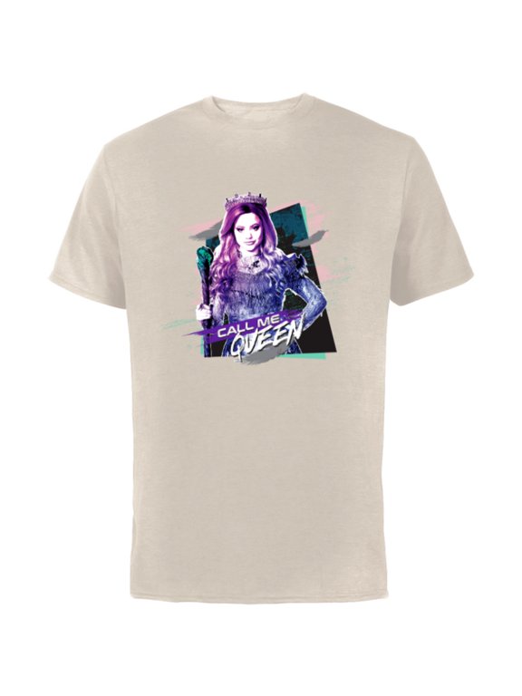 Descendants 3 Audrey Call Me Queen - Short Sleeve Cotton T-Shirt for Adults -Customized-Natural