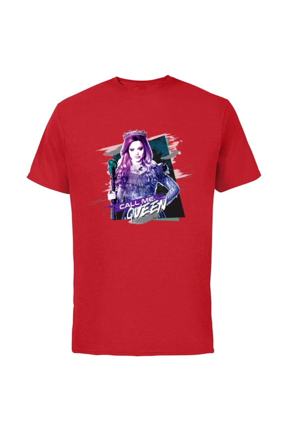 Descendants 3 Audrey Call Me Queen - Short Sleeve Cotton T-Shirt for Adults -Customized-Red