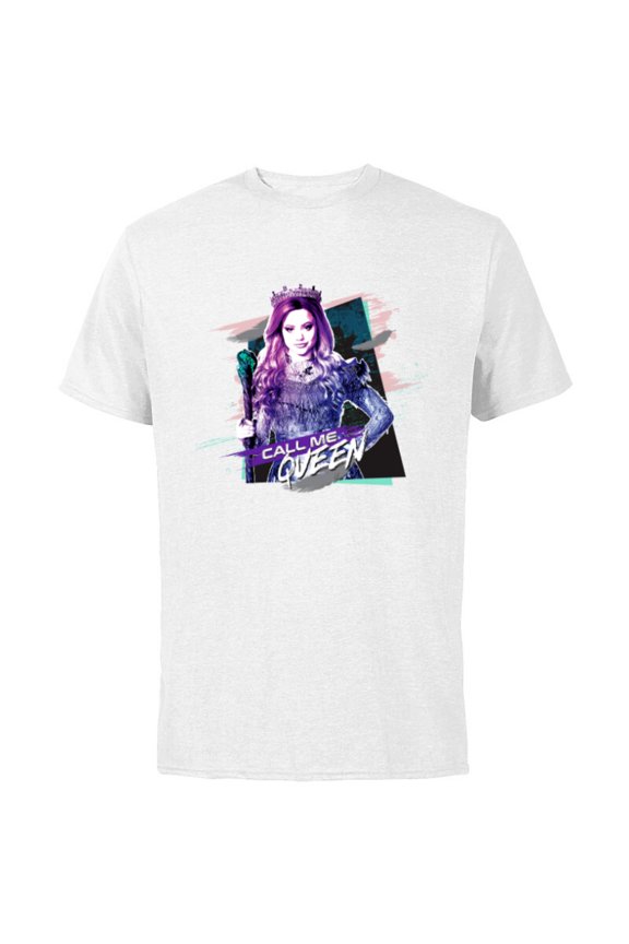 Descendants 3 Audrey Call Me Queen - Short Sleeve Cotton T-Shirt for Adults -Customized-White