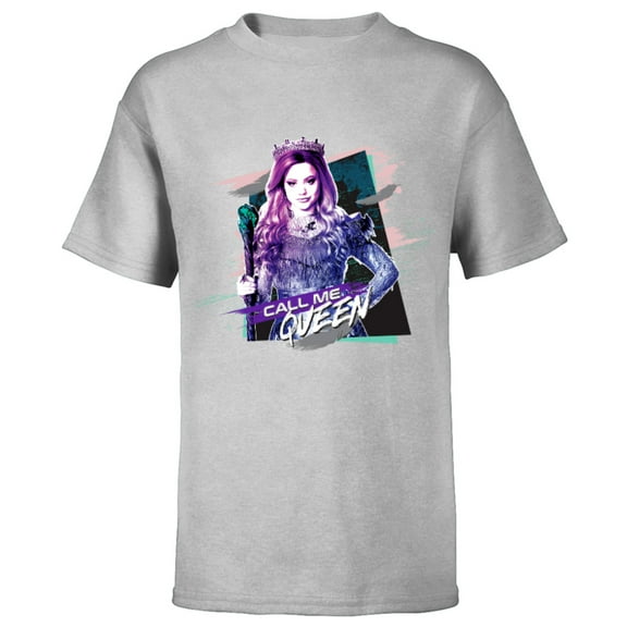 Disney Descendants 3 Audrey Call Me Queen - Short Sleeve T-Shirt for Kids -Customized-Athletic Heather