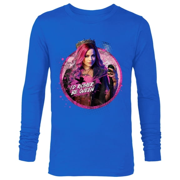 Disney Descendants 3 Audrey I'd Rather Be Queen - Long Sleeve T-Shirt for Men -Customized-Royal