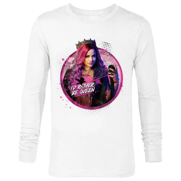 Disney Descendants 3 Audrey I'd Rather Be Queen - Long Sleeve T-Shirt for Men -Customized-White