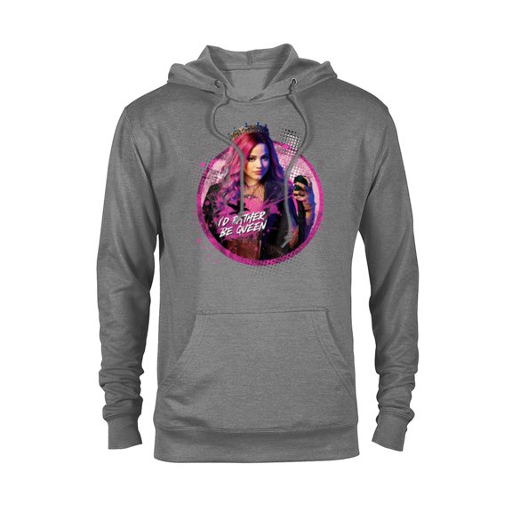 Disney Descendants 3 Audrey I'd Rather Be Queen - Pullover Hoodie for Adults -Customized-Graphite Heather