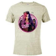 Disney Descendants 3 Audrey I'd Rather Be Queen - Short Sleeve Blended T-Shirt for Adults -Customized-Putty Snow Heather