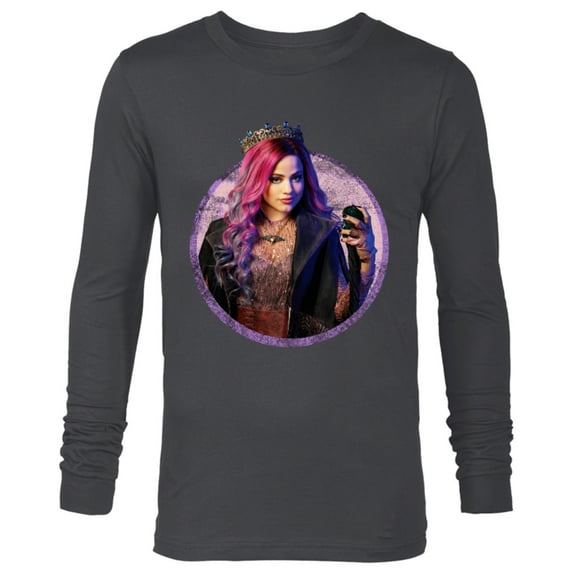 Disney Descendants 3 Audrey - Long Sleeve T-Shirt for Men -Customized-Charcoal Heather