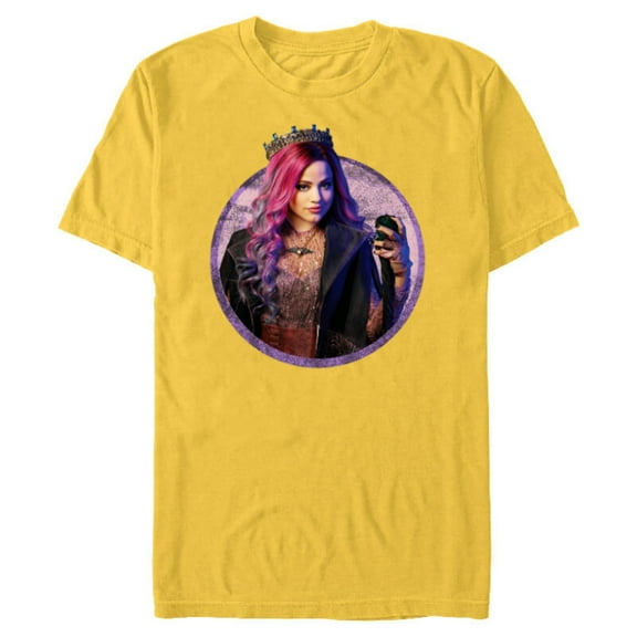 Disney Descendants 3 Audrey - Short Sleeve Blended T-Shirt for Adults -Customized-Yellow