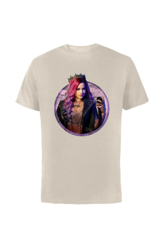 Descendants 3 Audrey - Short Sleeve Cotton T-Shirt for Adults -Customized-Natural