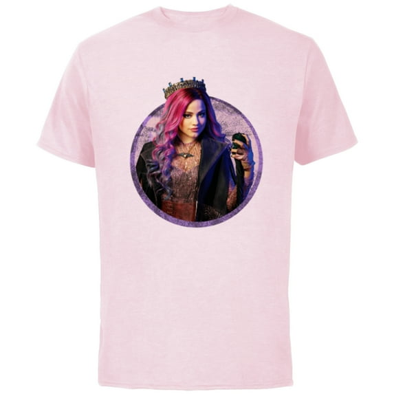 Disney Descendants 3 Audrey - Short Sleeve Cotton T-Shirt for Adults -Customized-Soft Pink