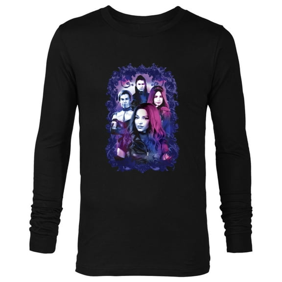 Disney Descendants 3 Carlos, Jay, Mal, and Evie - Long Sleeve T-Shirt for Men -Customized-Black