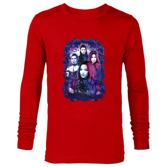 Disney Descendants 3 Carlos, Jay, Mal, and Evie - Long Sleeve T-Shirt for Men -Customized-New Red