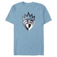 thumbnail image 1 of Disney Descendants 3 Evie Heart Crown - Short Sleeve Blended T-Shirt for Adults -Customized-Ocean Blue, 1 of 5