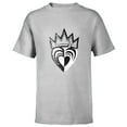 thumbnail image 1 of Disney Descendants 3 Evie Heart Crown - Short Sleeve T-Shirt for Kids -Customized-Athletic Heather, 1 of 5