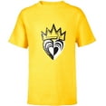thumbnail image 1 of Disney Descendants 3 Evie Heart Crown - Short Sleeve T-Shirt for Kids -Customized-Yellow, 1 of 5