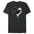 thumbnail image 1 of Disney Descendants 3 Mal Heart Dragons Motif - Short Sleeve Blended T-Shirt for Adults -Customized-Dark Heather, 1 of 5