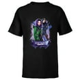 thumbnail image 1 of Disney Descendants 3 Mal and Evie Wicked Friends - Short Sleeve T-Shirt for Kids -Customized-Black, 1 of 5