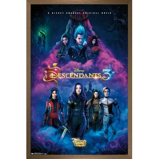 Disney Descendants 3 - Grid Wall Poster, 22.375 x 34, Framed