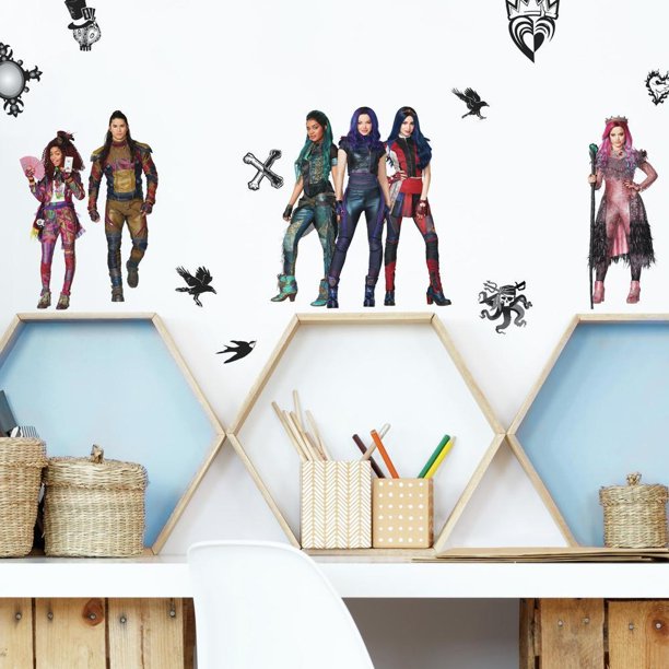 Disney Descendants 3 Peel and Stick Wall Decals Walmart Business Supplies