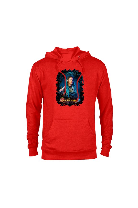 Descendants 3 Uma Watch Your Back - Pullover Hoodie for Adults -Customized-Red Heather