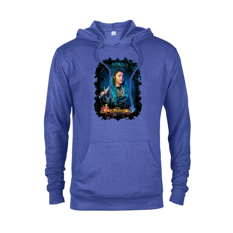 Disney Descendants 3 Uma Watch Your Back Pullover Hoodie for Adults Customized Royal Heather