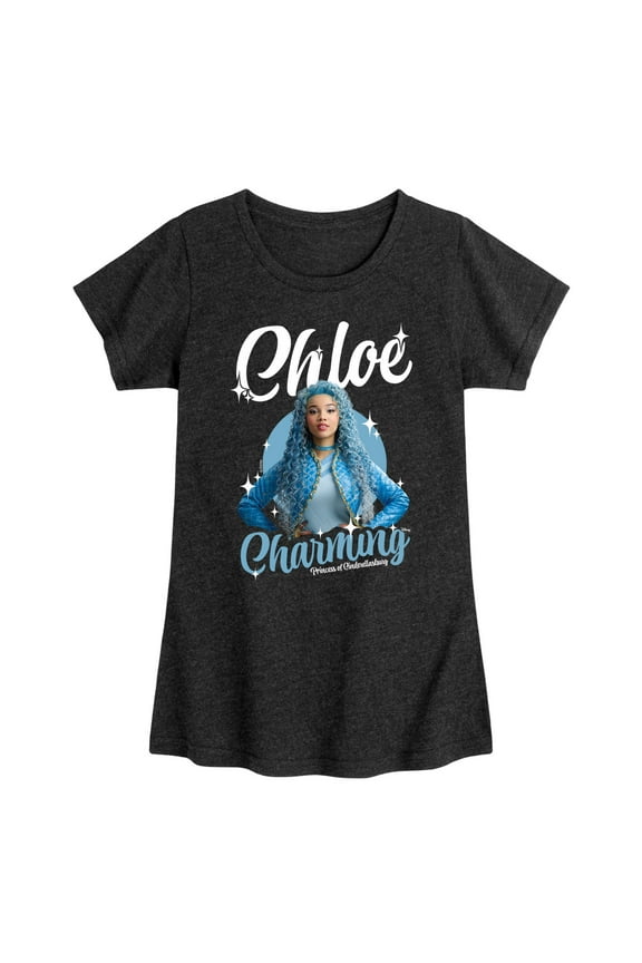 Disney - Descendants 4 - Chloe Princess - Youth Girls Fitted Short Sleeve Graphic T-Shirt