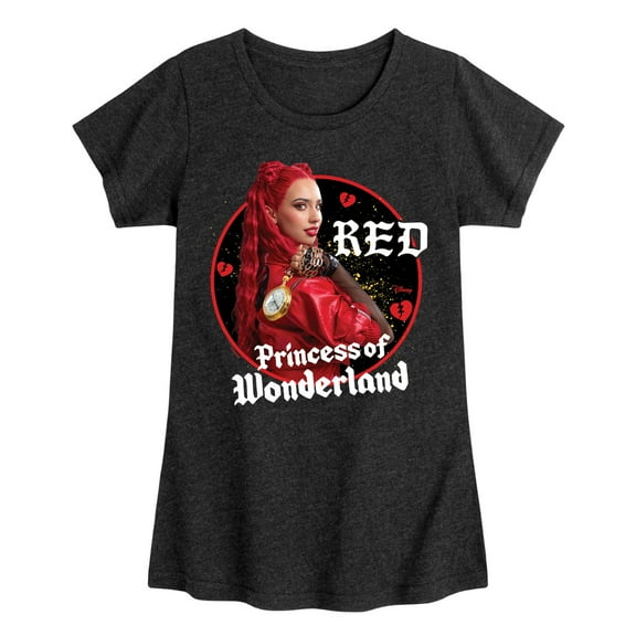 Disney - Descendants 4 - Red Princess Of Wonderland - Youth Girls Fitted Short Sleeve Graphic T-Shirt