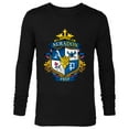thumbnail image 1 of Disney Descendants Auradon Prep Crest - Long Sleeve T-Shirt for Men -Customized-Black, 1 of 5