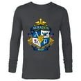 thumbnail image 1 of Disney Descendants Auradon Prep Crest - Long Sleeve T-Shirt for Men -Customized-Charcoal Heather, 1 of 5