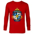 thumbnail image 1 of Disney Descendants Auradon Prep Crest - Long Sleeve T-Shirt for Men -Customized-New Red, 1 of 5