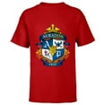thumbnail image 1 of Disney Descendants Auradon Prep Crest - Short Sleeve T-Shirt for Kids -Customized-Red, 1 of 5