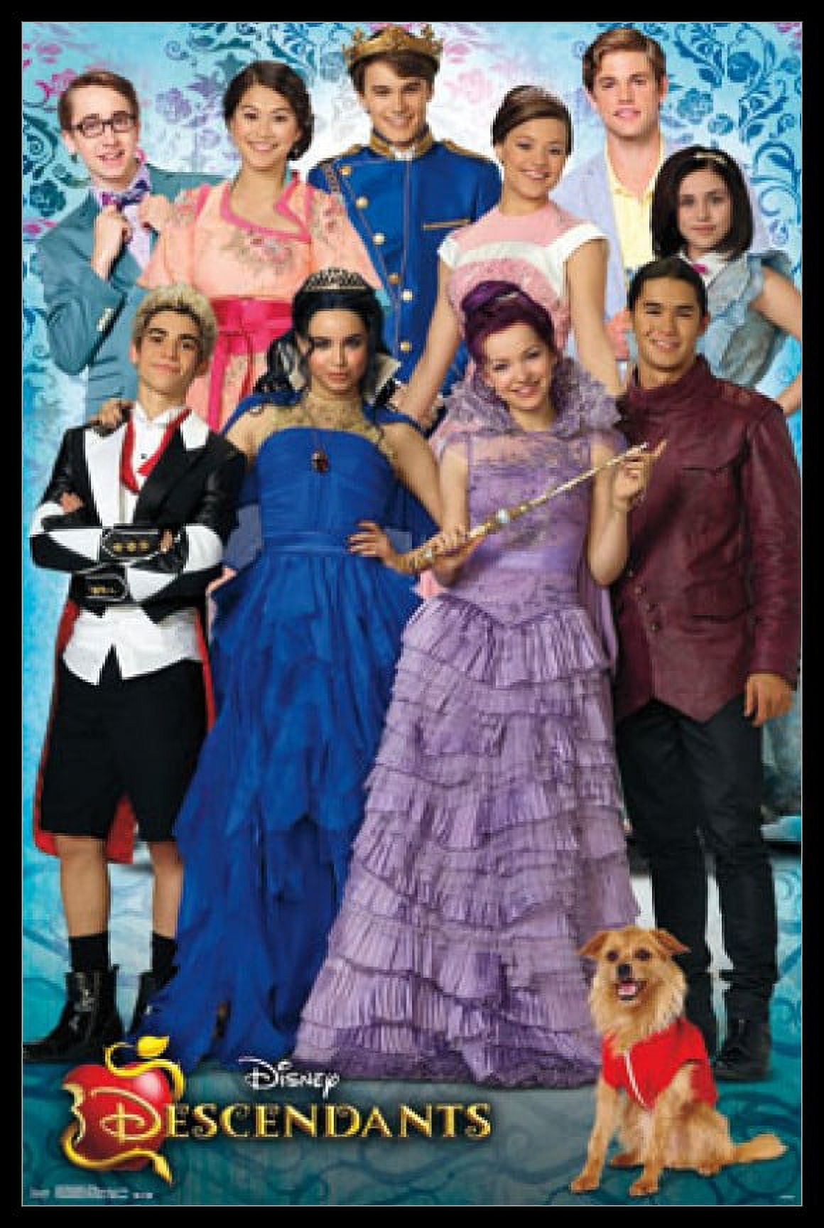 Disney Descendants - Group Laminated & Framed Poster Print (22 x 34 ...