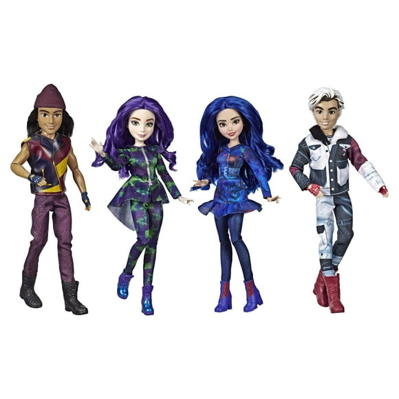 Disney Descendants Isle of the Lost Collection, Includes 4 Pack of Dolls