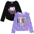 thumbnail image 1 of Disney Descendants Mal Evie Audrey Big Girls 2 Pack Long Sleeve T-Shirts Little Kid to Big Kid, 1 of 5