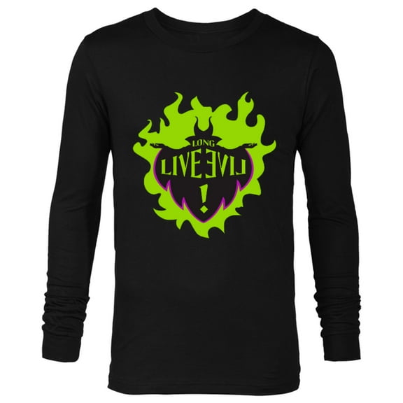 Disney Descendants Maleficent Long Live Evil - Long Sleeve T-Shirt for Men -Customized-Black