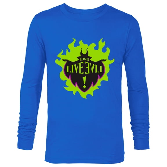 Disney Descendants Maleficent Long Live Evil - Long Sleeve T-Shirt for Men -Customized-Royal