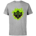 thumbnail image 1 of Disney Descendants Maleficent Long Live Evil - Short Sleeve Cotton T-Shirt for Adults -Customized-Athletic Heather, 1 of 5