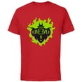 thumbnail image 1 of Disney Descendants Maleficent Long Live Evil - Short Sleeve Cotton T-Shirt for Adults -Customized-Red, 1 of 5
