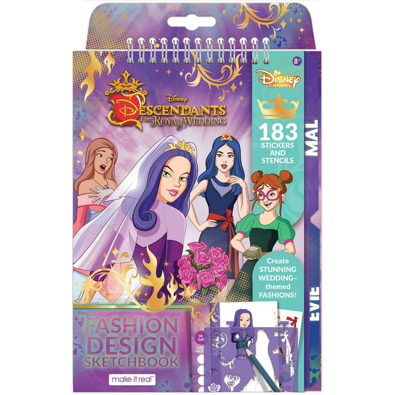 https://i5.walmartimages.com/seo/Disney-Descendants-Royal-Wedding-Fashion-Design-Sketchbook-Includes-183-Stickers-Stencils-Draw-Sketch-Color-Create-Tweens-Girls-Ages-6_696a9e47-7f82-4ce0-889b-b9ec8b585ca2.66dc293e8d8599ee88c5a7e397201069.jpeg?odnHeight=768&odnWidth=768&odnBg=FFFFFF