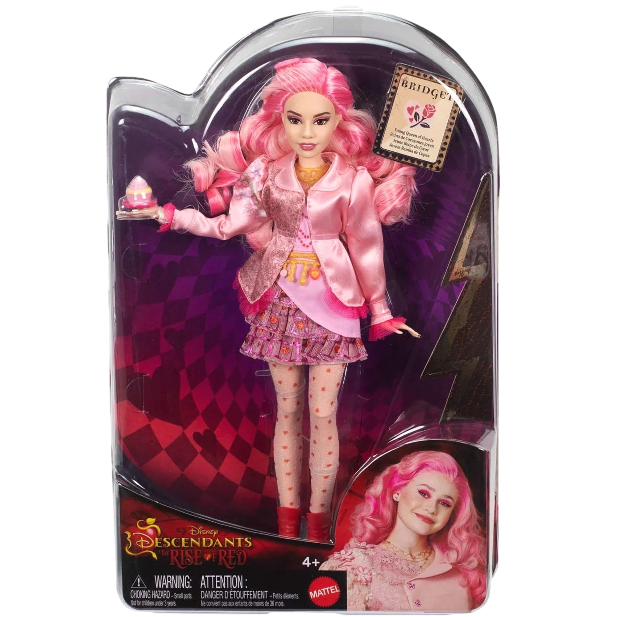 Disney Descendants: The Rise of Red Fashion Doll & Accessory - Bridget, Young Queen of Hearts